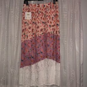 Anthropologie floral skirt